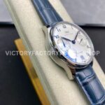 ZF Factory IWC Portuguese Automatic IW500705 42mm Steel Leather Strap Silver Arabic Numerals Dial (8) ZF Factory IWC Portuguese Automatic IW500705 42mm Steel Blue Leather Strap Blue Arabic Numerals Silver Dial