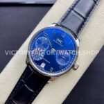 ZF Factory IWC Portuguese Automatic IW500710 42mm Steel Leather Strap Arabic Numerals Blue Dial (7) ZF Factory IWC Portuguese Automatic IW500710 42mm Steel Leather Strap Arabic Numerals Blue Dial