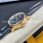 ZF Factory IWC Portuguese Automatic IW500713 42mm Rose Gold Leather Strap Arabic Numerals Blue Dial (8) ZF Factory IWC Portuguese Automatic IW500713 42mm Rose Gold Leather Strap Arabic Numerals Blue Dial
