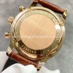 ZF Factory IWC Portuguese Chronograph IW371402 41mm Rose Gold Brown Leather Strap Arabic Numerals Silver Dial (2) ZF Factory IWC Portuguese Chronograph IW371402 41mm Rose Gold Brown Leather Strap Arabic Numerals Silver Dial