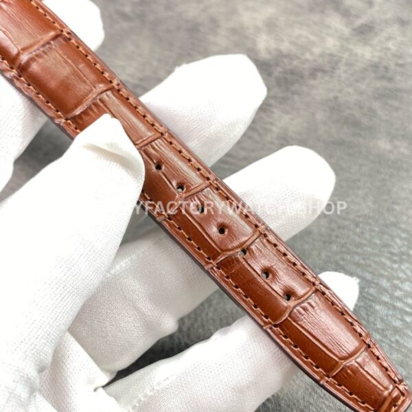 ZF Factory IWC Portuguese Chronograph IW371402 41mm Rose Gold Brown Leather Strap Arabic Numerals Silver Dial (9) ZF Factory IWC Portuguese Chronograph IW371402 41mm Rose Gold Brown Leather Strap Arabic Numerals Silver Dial