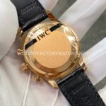 ZF Factory IWC Portuguese Chronograph IW371482 41mm Rose Gold Alligator Leather Strap Arabic Numerals Grey Dial (6) ZF Factory IWC Portuguese Chronograph IW371482 41mm Rose Gold Alligator Leather Strap Arabic Numerals Grey Dial