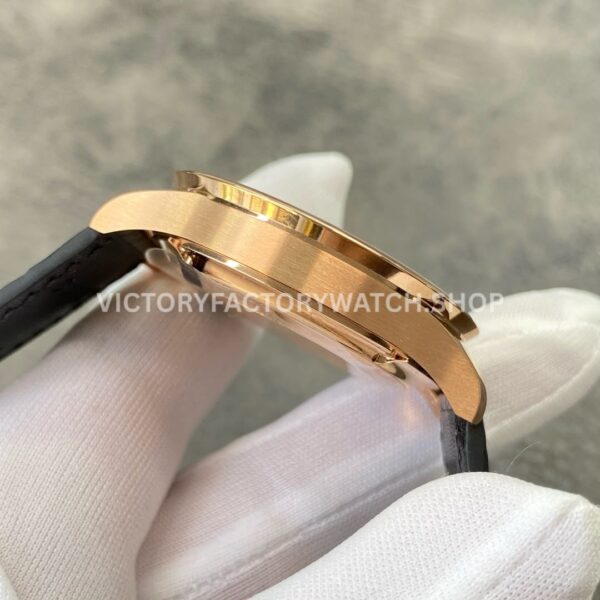 ZF Factory IWC Portuguese Chronograph IW371482 41mm Rose Gold Alligator Leather Strap Arabic Numerals Grey Dial (8) ZF Factory IWC Portuguese Chronograph IW371482 41mm Rose Gold Alligator Leather Strap Arabic Numerals Grey Dial