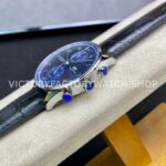 ZF Factory IWC Portuguese Chronograph IW371491 41mm Steel Leather Strap Arabic Numerals Blue Dial (1) ZF Factory IWC Portuguese Chronograph IW371491 41mm Steel Leather Strap Arabic Numerals Blue Dial