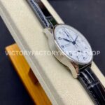 ZF Factory IWC Portuguese Chronograph IW371602 40mm Steel Leather Strap Arabic Numerals White Dial (4) ZF Factory IWC Portuguese Chronograph IW371602 40mm Steel Leather Strap Arabic Numerals White Dial
