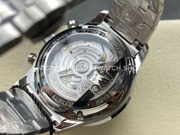 ZF Factory IWC Portuguese Chronograph IW371606 41mm Steel Blue Dial (10) ZF Factory IWC Portuguese Chronograph IW371606 41mm Full Steel Blue Dial
