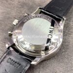 ZF Factory IWC Portuguese Chronograph IW371609 41mm Steel Alligator Leather Strap Arabic Numerals Black Dial (9) ZF Factory IWC Portuguese Chronograph IW371609 41mm Steel Alligator Leather Strap Arabic Numerals Black Dial