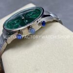 ZF Factory IWC Portuguese Chronograph IW371615 41mm Steel Leather Strap Green Dial (6) ZF Factory IWC Portuguese Chronograph IW371615 41mm Full Steel Green Dial