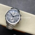 ZF Factory IWC Portuguese Chronograph IW371617 41mm Steel Silver Dial (1) ZF Factory IWC Portuguese Chronograph IW371617 41mm Full Steel Silver Dial