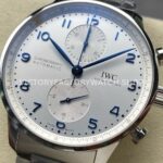 ZF Factory IWC Portuguese Chronograph IW371617 41mm Steel Silver Dial (3) ZF Factory IWC Portuguese Chronograph IW371617 41mm Full Steel Silver Dial