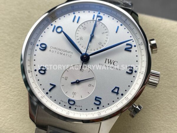 ZF Factory IWC Portuguese Chronograph IW371617 41mm Steel Silver Dial (3) ZF Factory IWC Portuguese Chronograph IW371617 41mm Full Steel Silver Dial