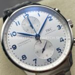 ZF Factory IWC Portuguese Chronograph IW371617 41mm Steel Silver Dial (4) ZF Factory IWC Portuguese Chronograph IW371617 41mm Full Steel Silver Dial