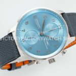 ZF Factory IWC Portuguese Chronograph IW371626 41mm White Gold Ice Blue Dial (2) ZF Factory IWC Portuguese Chronograph IW371626 41mm White Gold Ice Blue Dial