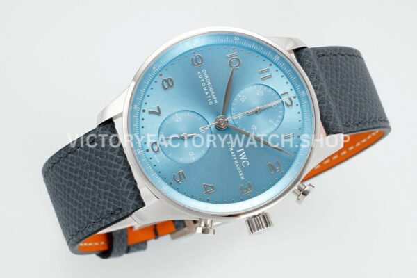 ZF Factory IWC Portuguese Chronograph IW371626 41mm White Gold Ice Blue Dial (2) ZF Factory IWC Portuguese Chronograph IW371626 41mm White Gold Ice Blue Dial