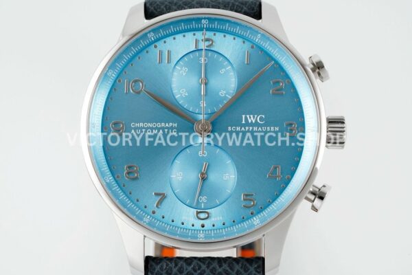 ZF Factory IWC Portuguese Chronograph IW371626 41mm White Gold Ice Blue Dial (4) ZF Factory IWC Portuguese Chronograph IW371626 41mm White Gold Ice Blue Dial