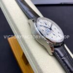 ZF Factory IWC Portuguese Chronograph IW390302 Steel Leather Strap Arabic Numerals Silver Dial (2) ZF Factory IWC Portuguese Chronograph IW390302 Steel Leather Strap Arabic Numerals Silver Dial