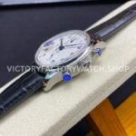 ZF Factory IWC Portuguese Chronograph IW390302 Steel Leather Strap Arabic Numerals Silver Dial (5) ZF Factory IWC Portuguese Chronograph IW390302 Steel Leather Strap Arabic Numerals Silver Dial