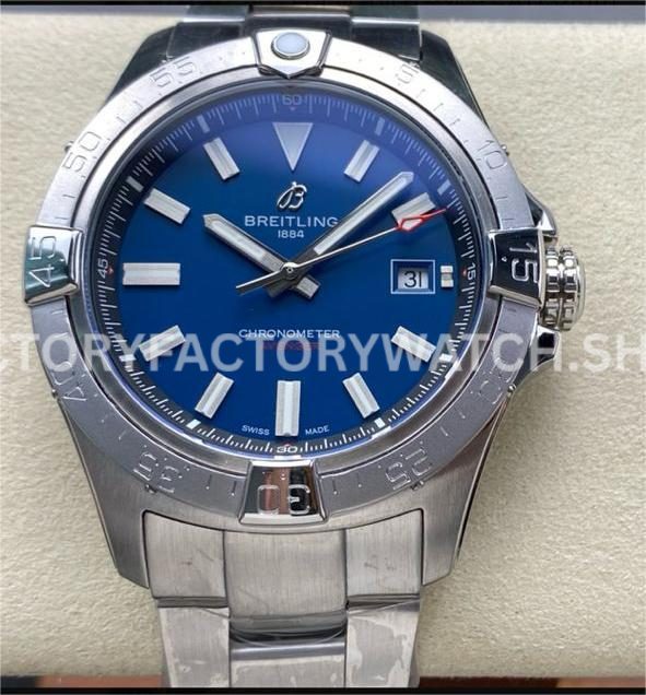 BLS Factory Breitling Avenger A17328101C1A1 42mm Full Steel Blue Dial (5) BLS Factory Breitling Avenger A17328101C1A1 42mm full steel bracelet blue dial