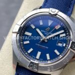 BLS Factory Breitling Avenger A17328101C1X1 42mm Steel Calf skin Strap Blue Dial
