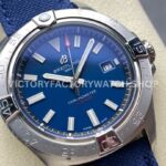 BLS Factory Breitling Avenger A17328101C1X1 42mm Steel Calf skin Strap Blue Dial