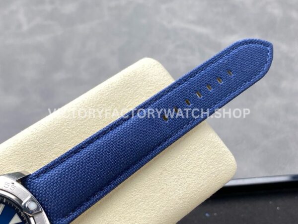 BLS Factory Breitling Avenger A17328101C1X1 42mm Steel Calf skin Strap Blue Dial