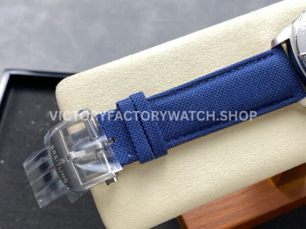 BLS Factory Breitling Avenger A17328101C1X1 42mm Steel Calf skin Strap Blue Dial