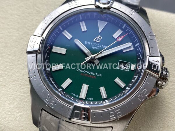 BLS Factory Breitling Avenger A17328101L1A1 42mm Full Steel Green Dial (6) BLS Factory Breitling Avenger A17328101L1A1 42mm Full Steel Green Dial