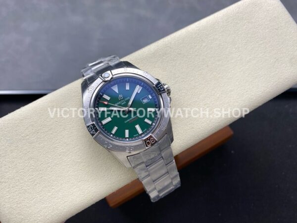 BLS Factory Breitling Avenger A17328101L1A1 42mm Full Steel Green Dial (7) BLS Factory Breitling Avenger A17328101L1A1 42mm Full Steel Green Dial