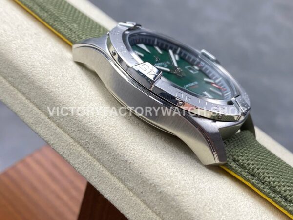 BLS Factory Breitling Avenger A17328101L1X1 42mm Steel Calf skin Strap Green Dial (1) BLS Factory Breitling Avenger A17328101L1X1 42mm Steel Calf skin Strap Green Dial