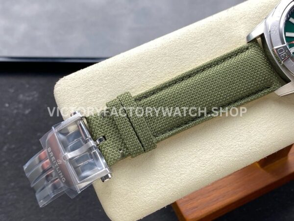BLS Factory Breitling Avenger A17328101L1X1 42mm Steel Calf skin Strap Green Dial (3) BLS Factory Breitling Avenger A17328101L1X1 42mm Steel Calf skin Strap Green Dial