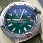 BLS Factory Breitling Avenger A17328101L1X1 42mm Steel Calf skin Strap Green Dial (7) BLS Factory Breitling Avenger A17328101L1X1 42mm Steel Calf skin Strap Green Dial