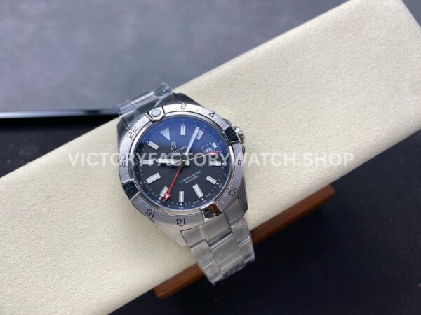 BLS Factory Breitling Avenger A32320101B1A1 44mm Full Steel Red GMT Needle Black Dial (2) BLS Factory Breitling Avenger A32320101B1A1 44mm Full Steel Red GMT Needle Black Dial