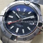 BLS Factory Breitling Avenger A32320101B1A1 44mm Full Steel Red GMT Needle Black Dial (6) BLS Factory Breitling Avenger A32320101B1A1 44mm Full Steel Red GMT Needle Black Dial