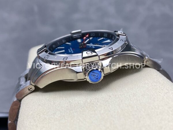 BLS Factory Breitling Avenger A32320101C1A1 44mm Full Steel Red GMT Needle Blue Dial