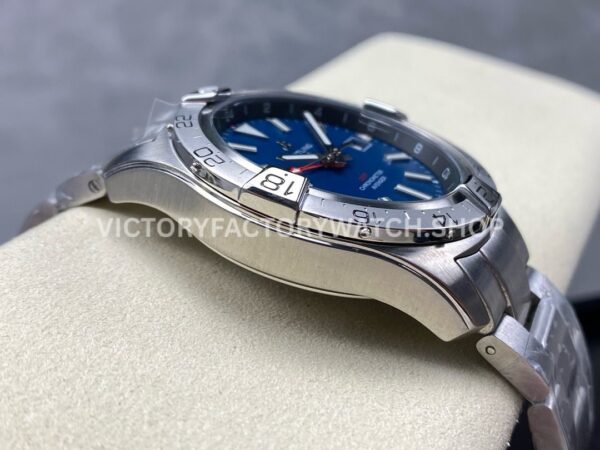 BLS Factory Breitling Avenger A32320101C1A1 44mm Full Steel Red GMT Needle Blue Dial