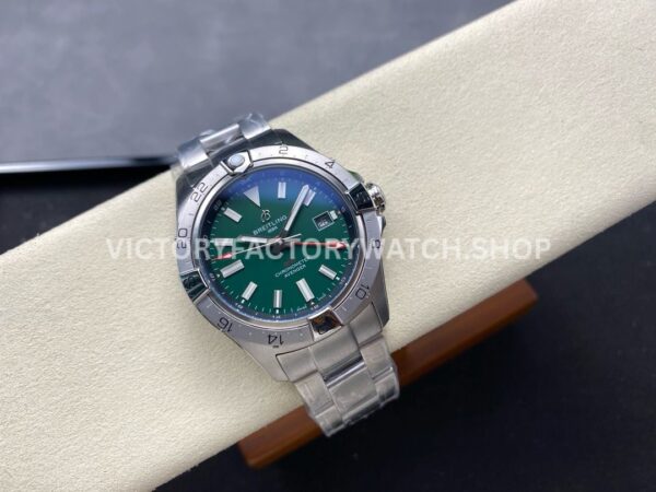 BLS Factory Breitling Avenger A32320101L1A1 44mm Full Steel Red GMT Needle Green Dial