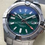 BLS Factory Breitling Avenger A32320101L1A1 44mm Full Steel Red GMT Needle Green Dial