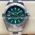 BLS Factory Breitling Avenger A32320101L1A1 44mm full steel green dial red GMT hand