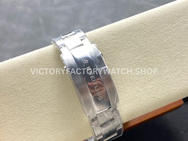 BLS Factory Breitling Avenger A323201A1B1X1 44mm Full Steel Yellow GMT Needle Black Dial (5) BLS Factory Breitling Avenger A323201A1B1X1 44mm Full Steel Yellow GMT Needle Black Dial