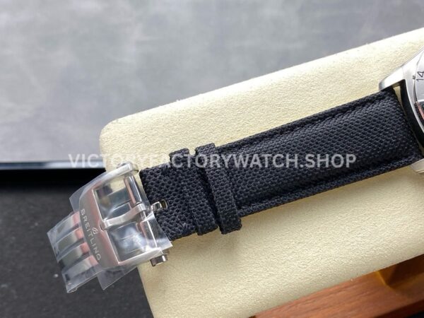 BLS Factory Breitling Avenger A323201A1B1X1 44mm Steel Calf Skin Strap Red GMT Needle Black Dial (1 (4) BLS Factory Breitling Avenger A323201A1B1X1 44mm Steel Calf Skin Strap Red GMT Needle Black Dial