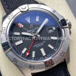 BLS Factory Breitling Avenger A323201A1B1X1 44mm Steel Calf Skin Strap Red GMT Needle Black Dial (1 (5) BLS Factory Breitling Avenger A323201A1B1X1 44mm Steel Calf Skin Strap Red GMT Needle Black Dial
