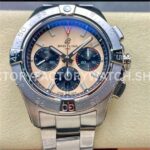 BLS Factory Breitling Avenger B01 Chronograph AB0147101A1A1 44mm Full Steel Brown Dial (3) BLS Factory Breitling Avenger B01 AB0147101A1A1 44mm full steel brown dial chronograph