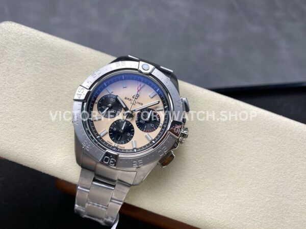 BLS Factory Breitling Avenger B01 Chronograph AB0147101A1A1 44mm Full Steel Brown Dial (5) BLS Factory Breitling Avenger B01 Chronograph AB0147101A1A1 44mm Full Steel Brown Dial
