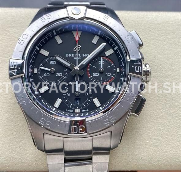 BLS Factory Breitling Avenger B01 Chronograph AB0147101B1A1 44mm Full Steel Black Dial (2) BLS Factory Breitling Avenger B01 AB0147101B1A1 44mm full steel black dial chronograph