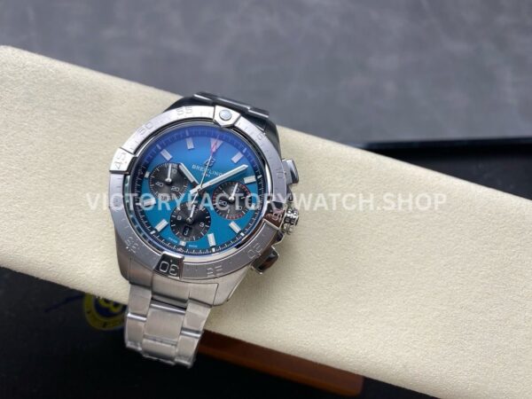 BLS Factory Breitling Avenger B01 Chronograph AB0147101C1A1 44mm Full Steel Blue Dial (7) BLS Factory Breitling Avenger B01 Chronograph AB0147101C1A1 44mm Full Steel Blue Dial