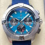 BLS Factory Breitling Avenger B01 AB0147101C1X1 44mm steel calfskin strap blue dial