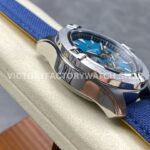 BLS Factory Breitling Avenger B01 Chronograph AB0147101C1X1 44mm Steel Calf Skin Strap Blue Dial