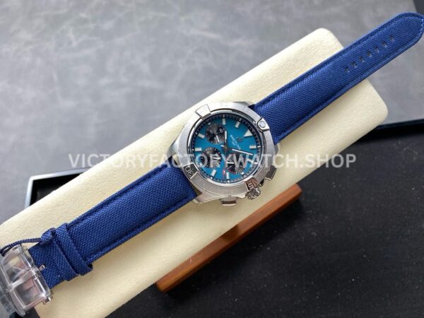 BLS Factory Breitling Avenger B01 Chronograph AB0147101C1X1 44mm Steel Calf Skin Strap Blue Dial