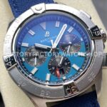 BLS Factory Breitling Avenger B01 Chronograph AB0147101C1X1 44mm Steel Calf Skin Strap Blue Dial