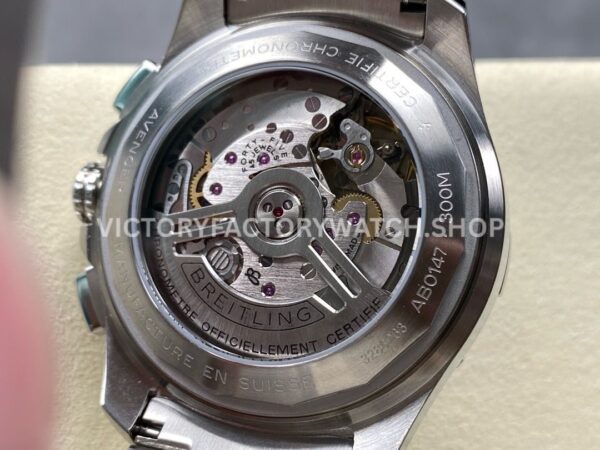 BLS Factory Breitling Avenger B01 Chronograph AB0147101L1A1 44mm Full Steel Green Dial